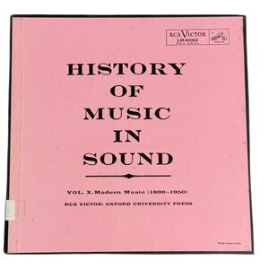 RCA Victor History‎ of Music in Sound Vol X Music 1890-1950 Vinyl Record LP Set